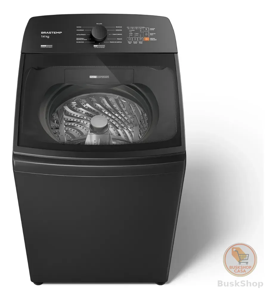Máquina de Lavar Brastemp 14Kg Cinza Smart Sensor