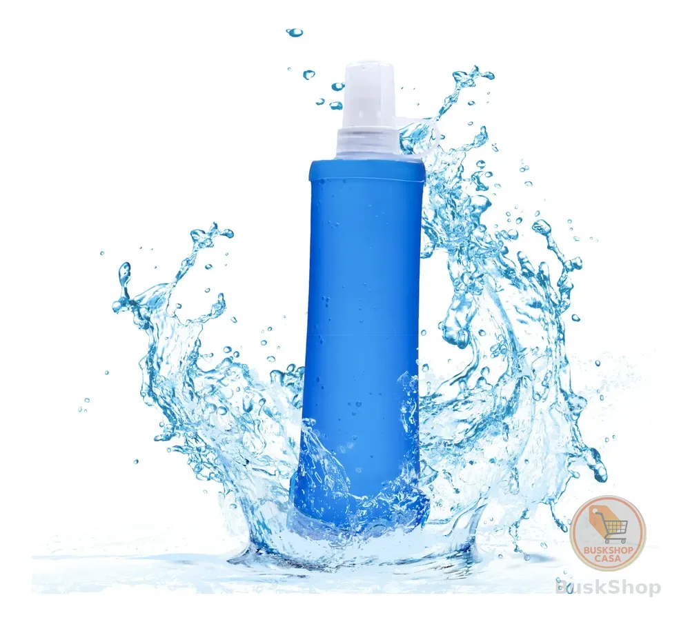 350ml Garrafa De Água Mole Dobrável Corrida Silicone Squeeze