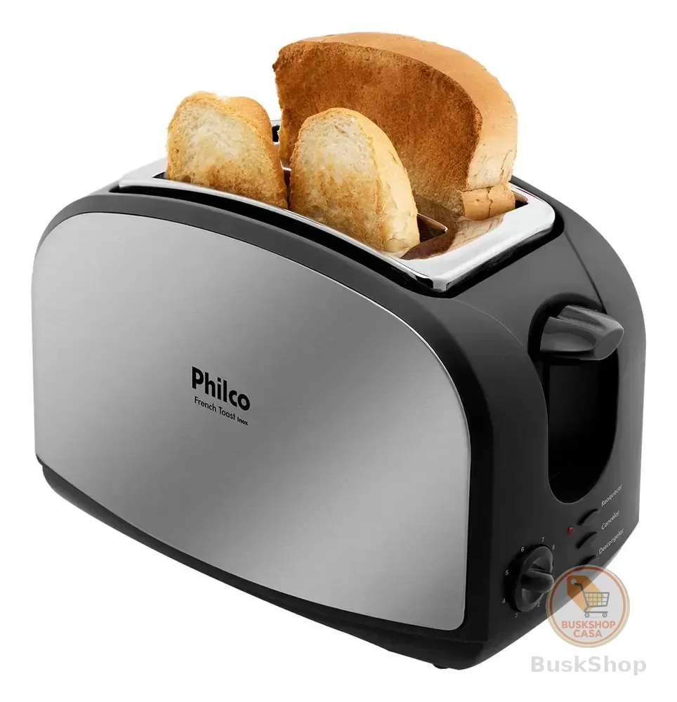 Torradeira French Toast Inox Preta 900w Philco