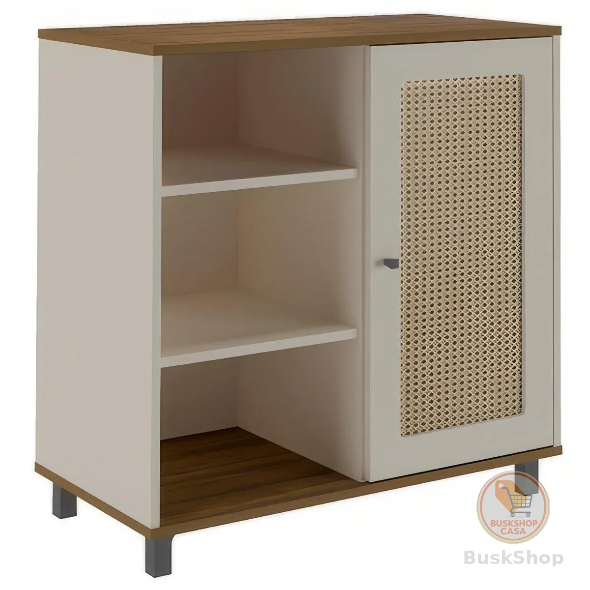 Buffet com porta de abrir CHARLOTTE cor Pinho/Off White
