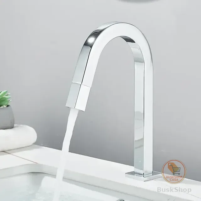 Torneira Banheiro Prata Lavabo Bancada Água Fria 1/4 Volta