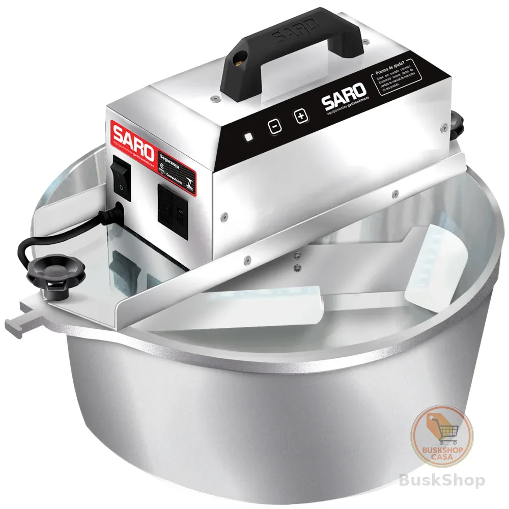 Panela Misturadeira Automática 10L Brigadeiro Doces e Massas Saro Bivolt