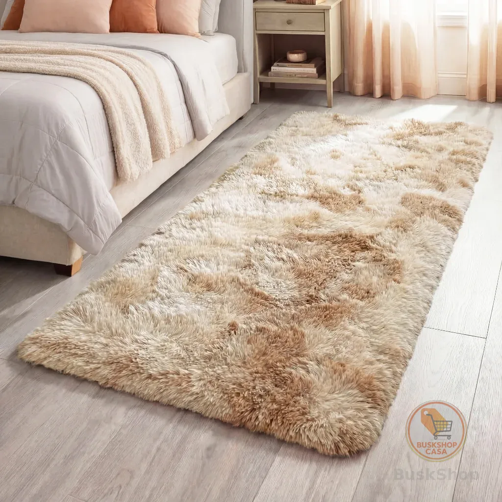 Tapete Passadeira 2,00 x 0,60 Corredor Quarto Sala Beira de Cama Felpudo Peludo