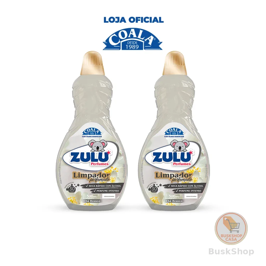 kit Limpador Zulu Perfumes Chá Branco 500 ml