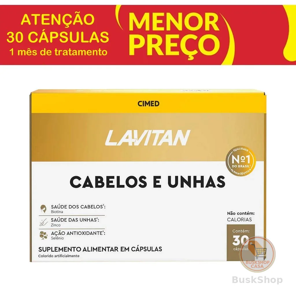 Lavitan Cabelos e Unhas 30 Comprimidos
