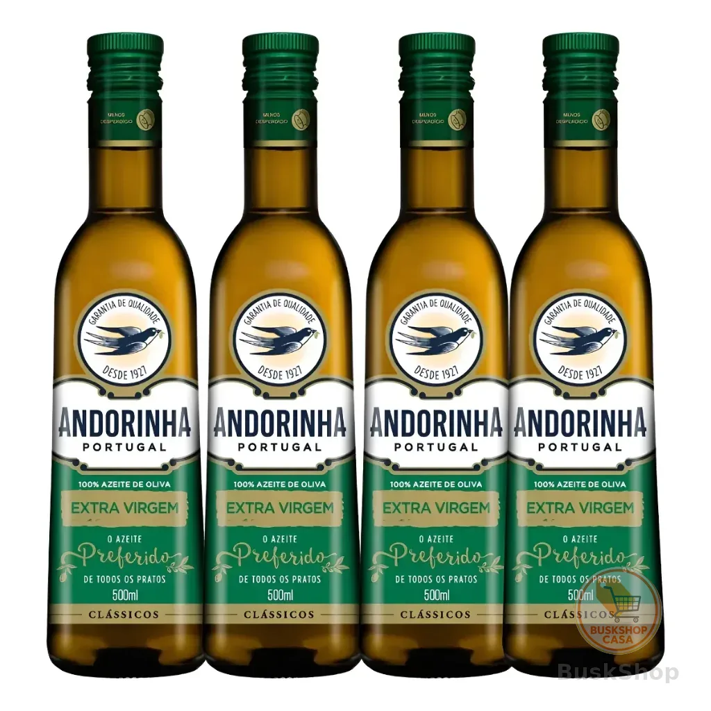 Kit Azeite Extra Virgem Andorinha 500ml - 04 Unidades