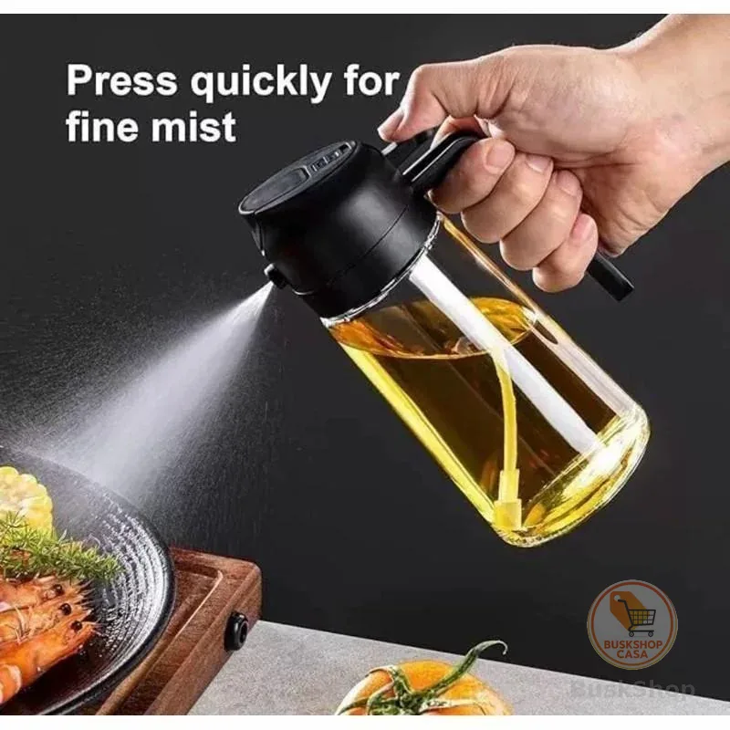 Spray de Óleo para Cozinha Vidro 200ml Borrifador Azeite Vinagre Air Fryer Oferta