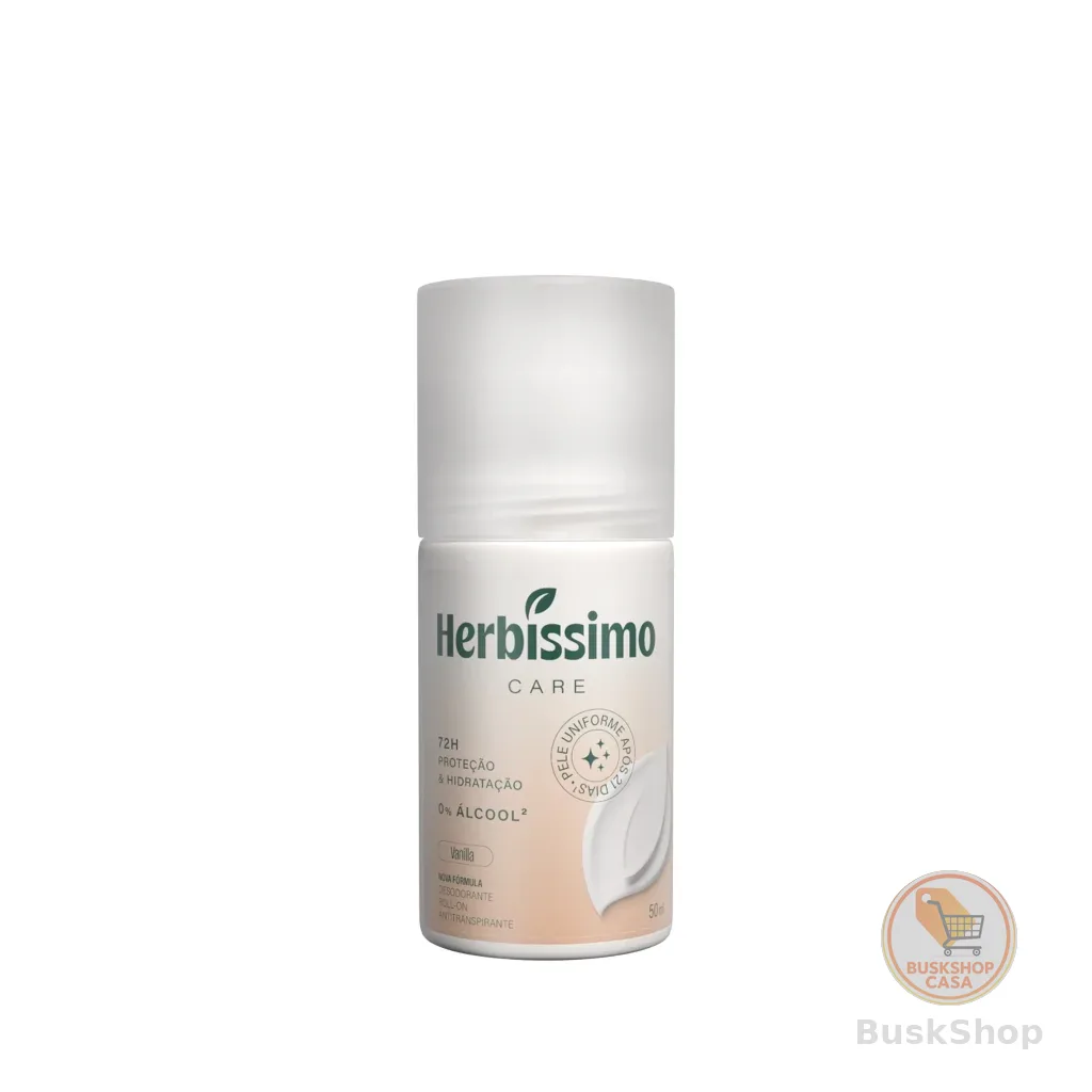 Desodorante Roll-On Antitranspirante Herbíssimo Care Vanilla 50ml