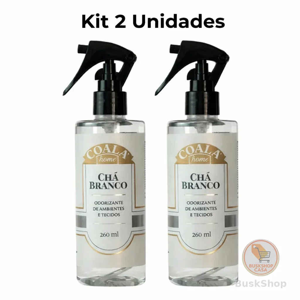 Kit 2 Unidades Coala Odorizante de Ambientes e Tecidos Chá Branco 200ML