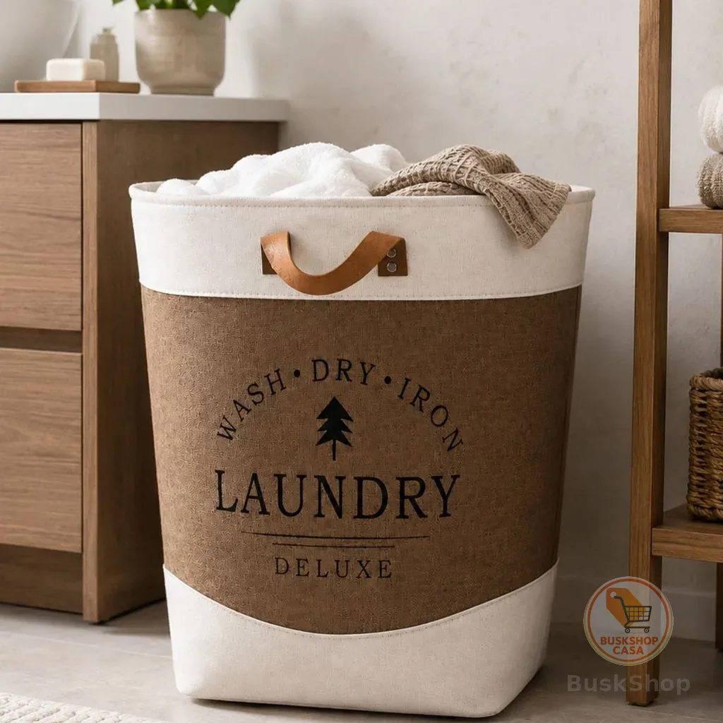 Cesto de Roupa Suja Organizador Multiuso Resistente Com Alça Reforçado Lavanderia Casa Decoração