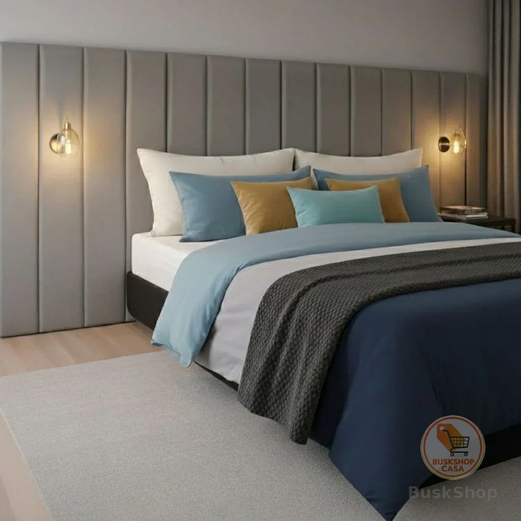Cabeceira Ate 10 Adesiva 110x20 Casal Solteiro Queen King Modulo Estofado Aveludado Luxo Moderno
