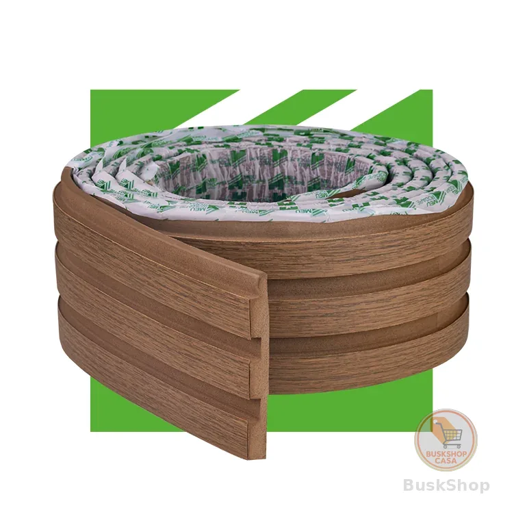 Painel Ripado Laminado Autocolante Cor Cinamomo Linha Madeto Meu Rodapé | Envio FULL