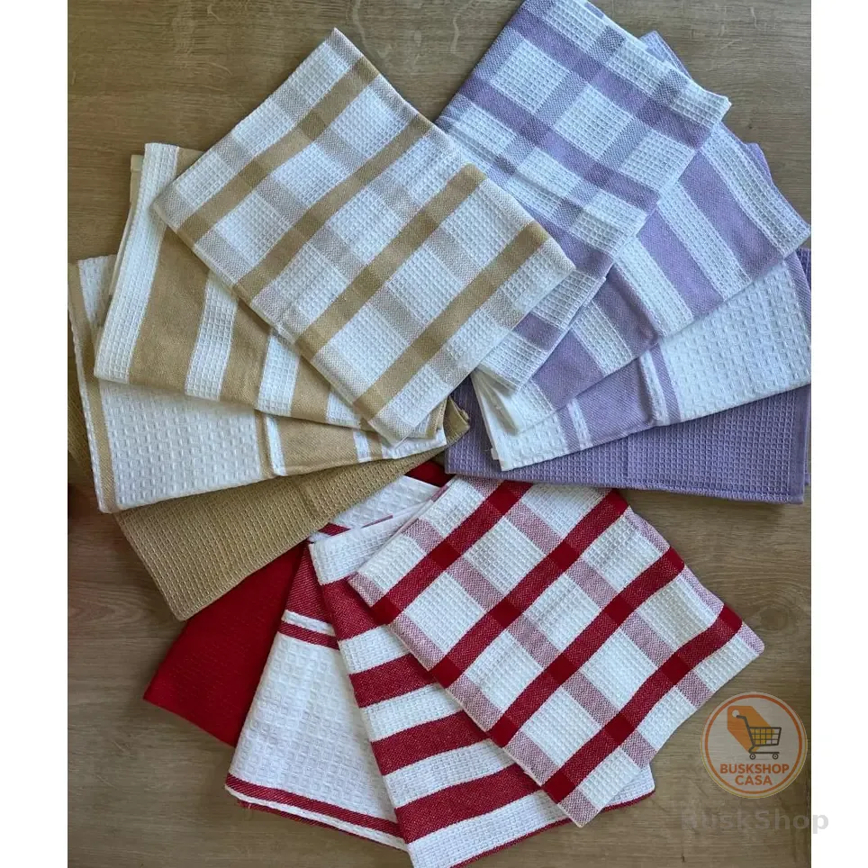 KIT 4 PANOS DE COPA ATOALHADO 60x40cm - PANO DE PRATO