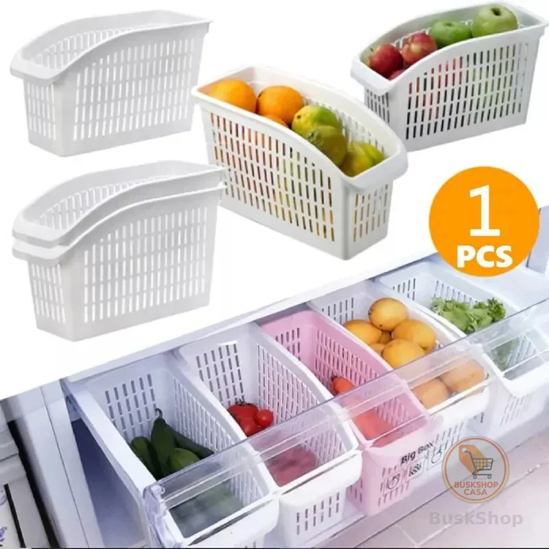 1/2/3 Cesto Organizador Cozinha Geladeira Armário