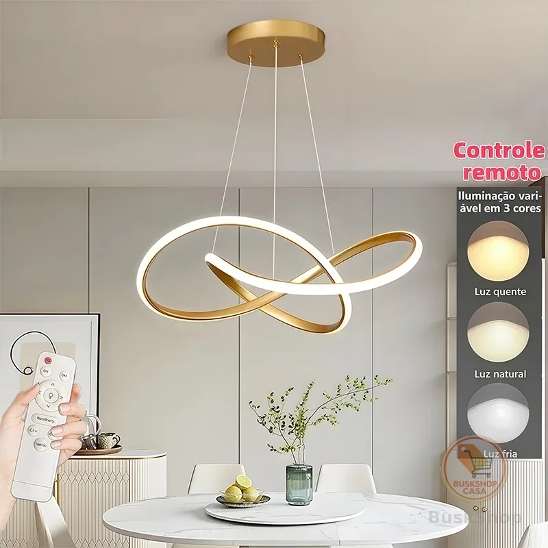 3 Cores (110V-220V) Lustre De Teto Nórdico De Luxo Lustre Para Sala De Jantar e Estar Lustre