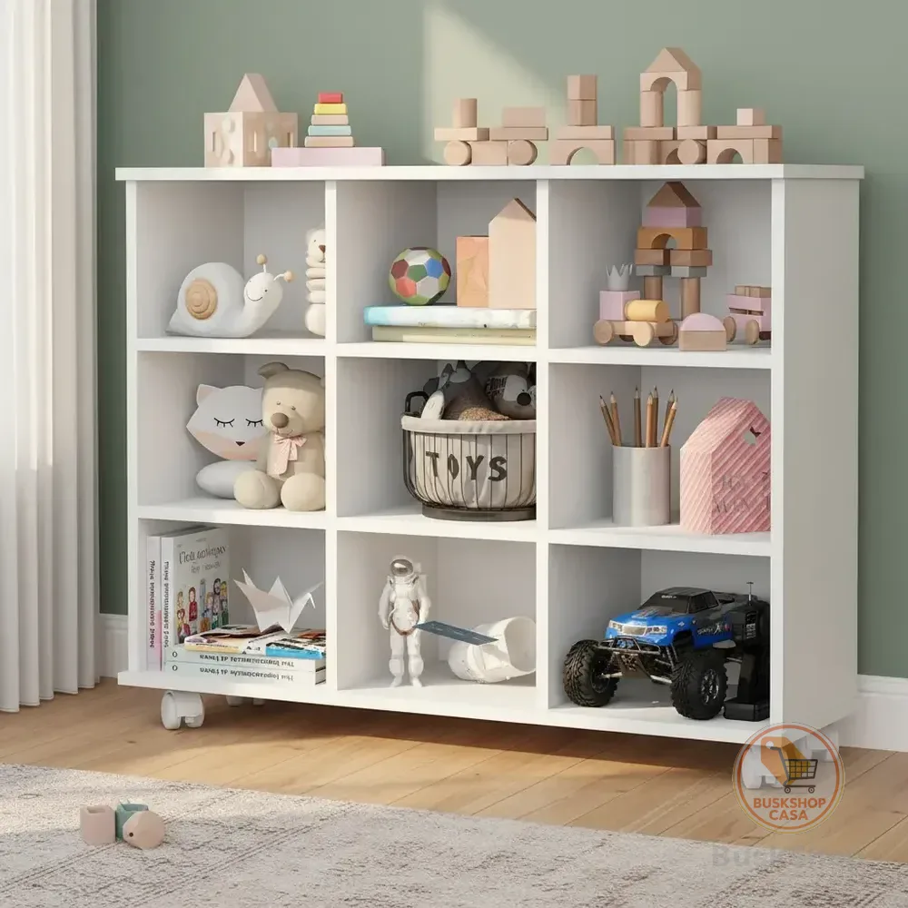 Nicho Organizador Móveis Bela 9 Nichos MDF Branco Sapateira Quartos