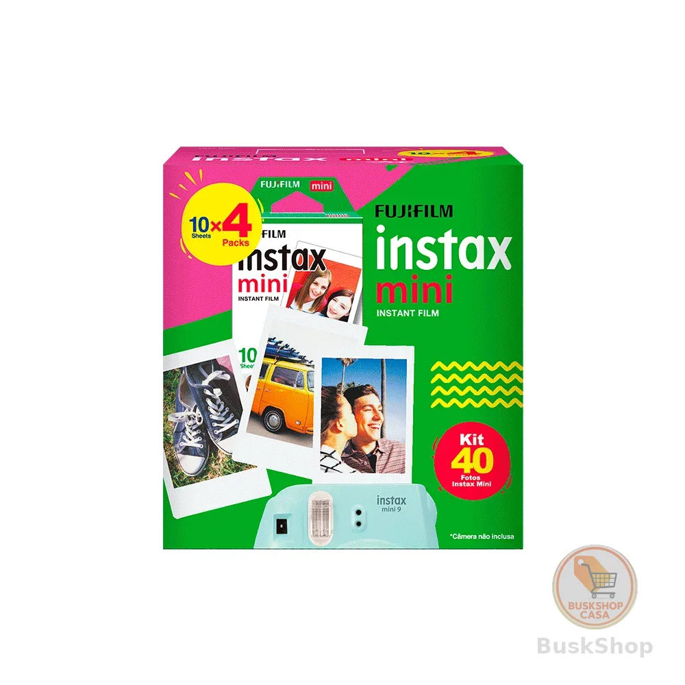 Filme Fujifilm Instax Mini Branco 40 Fotos
