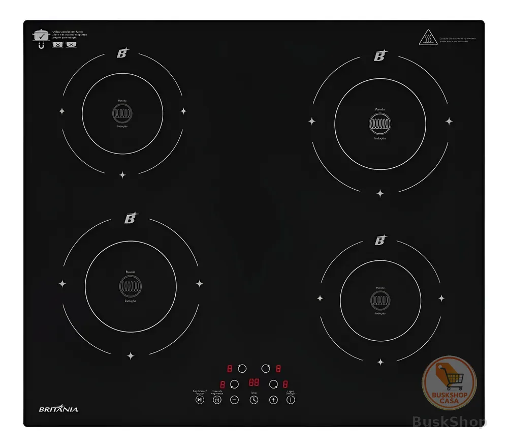 Cooktop De Indução Britânia 6000w Bcte40a