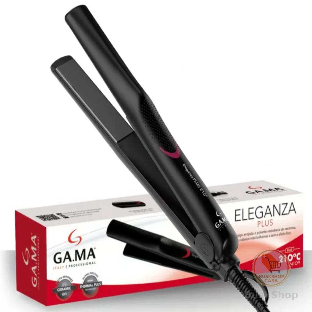 Chapinha Alisadora de Cabelo GA.MA Italy Eleganza Plus Ceramic Íon 210ºC Bivolt