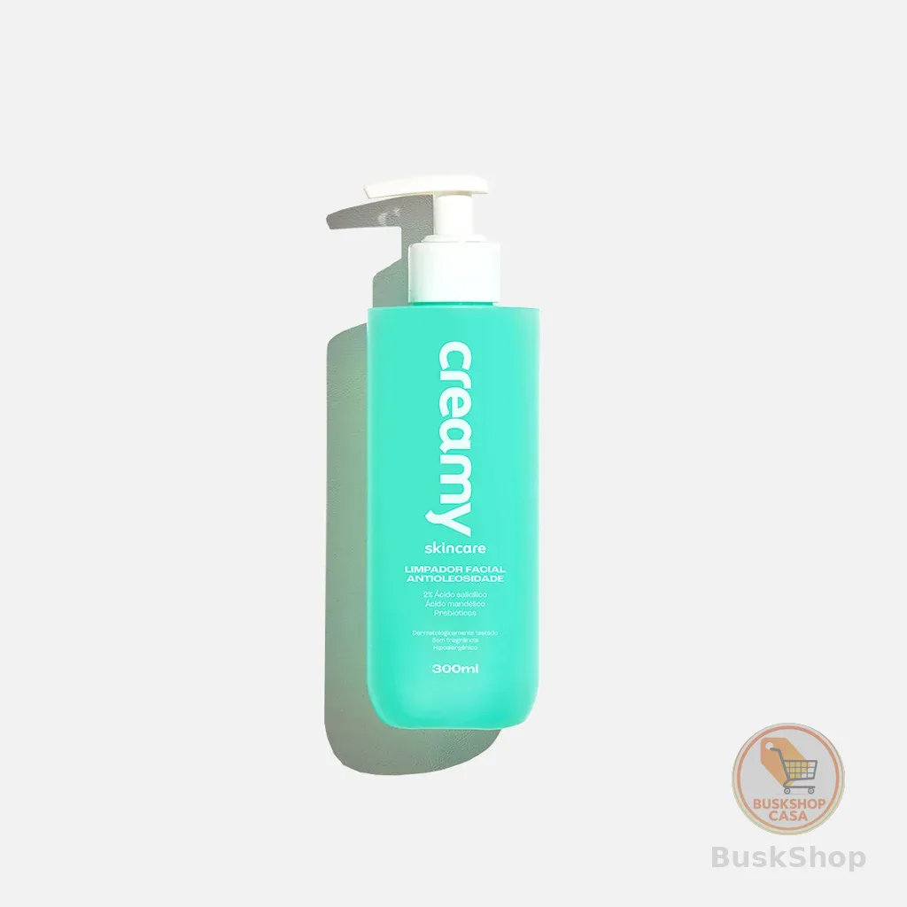 LIMPADOR FACIAL ANTIOLEOSIDADE 300ML - CREAMY