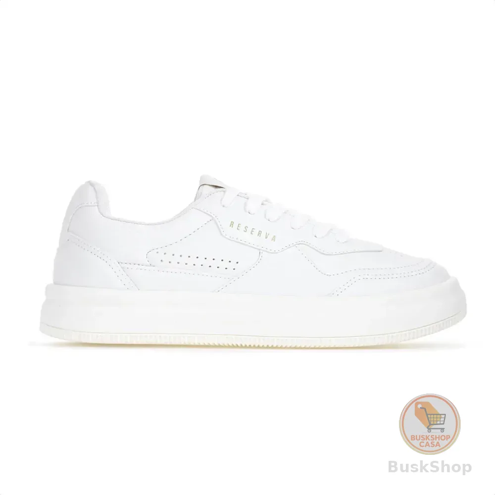 Tênis Reserva Masculino Casual Cano Baixo Antiderrapante Branco 41 Br