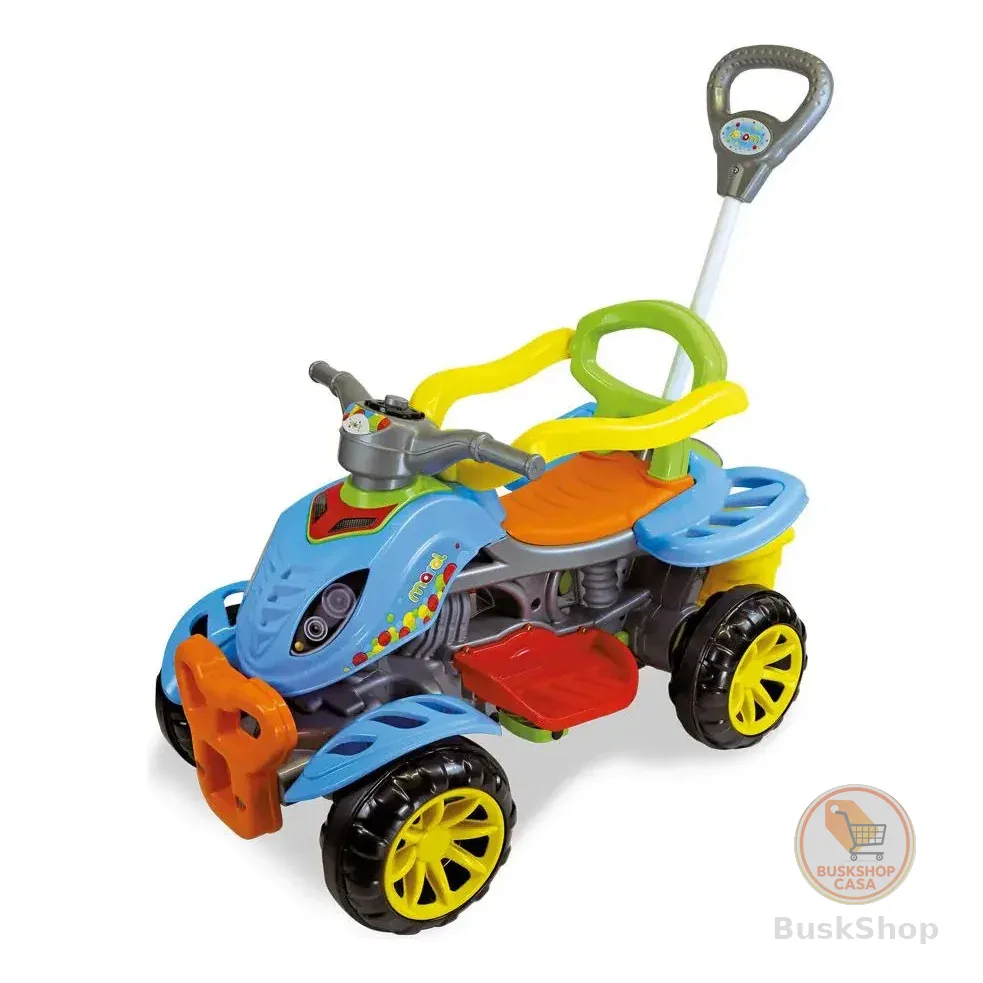 Carrinho De Passeio Infantil Quadriciclo Haste Pedal Maral