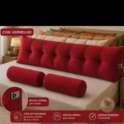 kit almofada cabiceira Aione Decor king