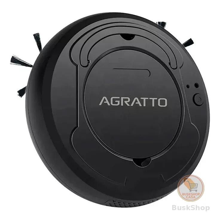 Aspirador De Pó 3 Em 1 Robô Praticci - Agratto Preto Bivolt