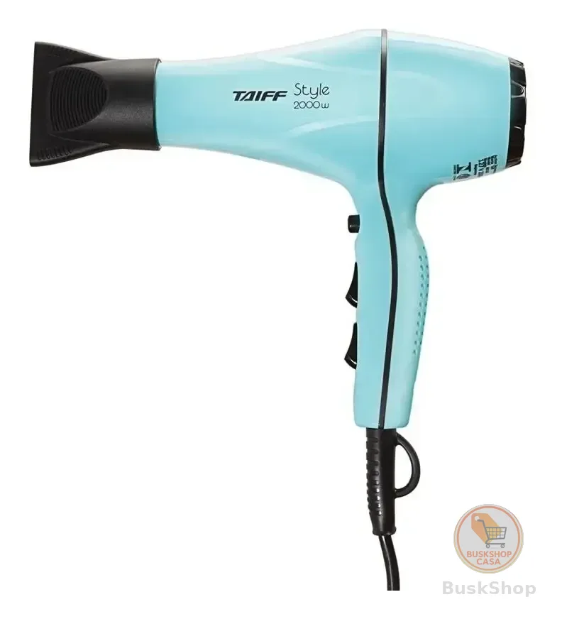 Secador De Cabelos Taiff Stylle Tiffany Motor Ac 2000w Azul-tiffany