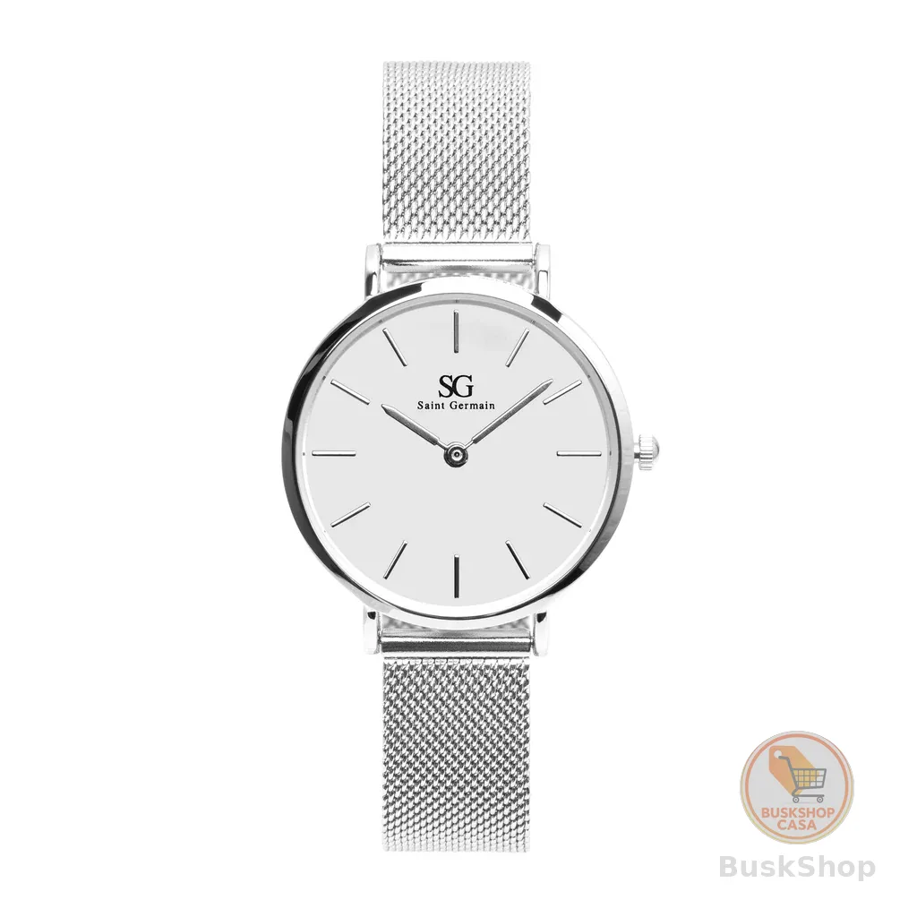 Relógio Feminino Prata Saint Germain Harlem Silver 32mm