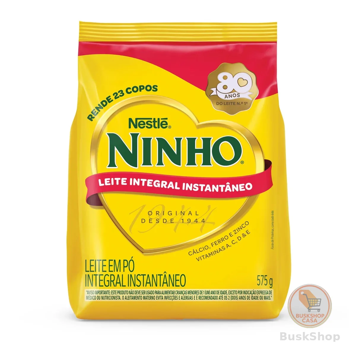 Leite em Pó Ninho Integral Instantâneo Sachê 575g