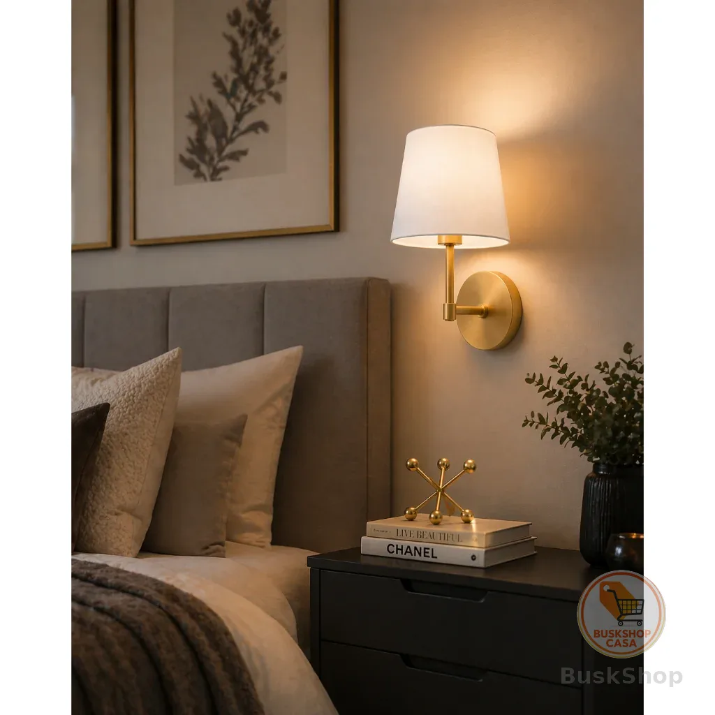 Luminária De Parede Arandela Lumi Minimalista Moderno Ideal  quarto cabeceira elegante sala corredor