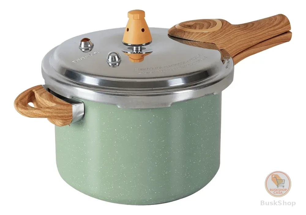 Panela De Pressão Brinox Indução Antiaderente Verde Botanika