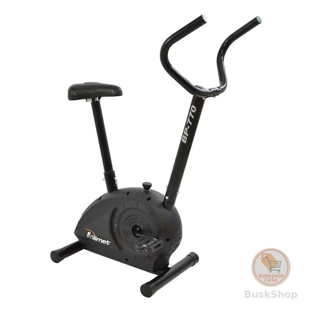 Polimet Bicicleta Ergométrica Bp-770, Preto