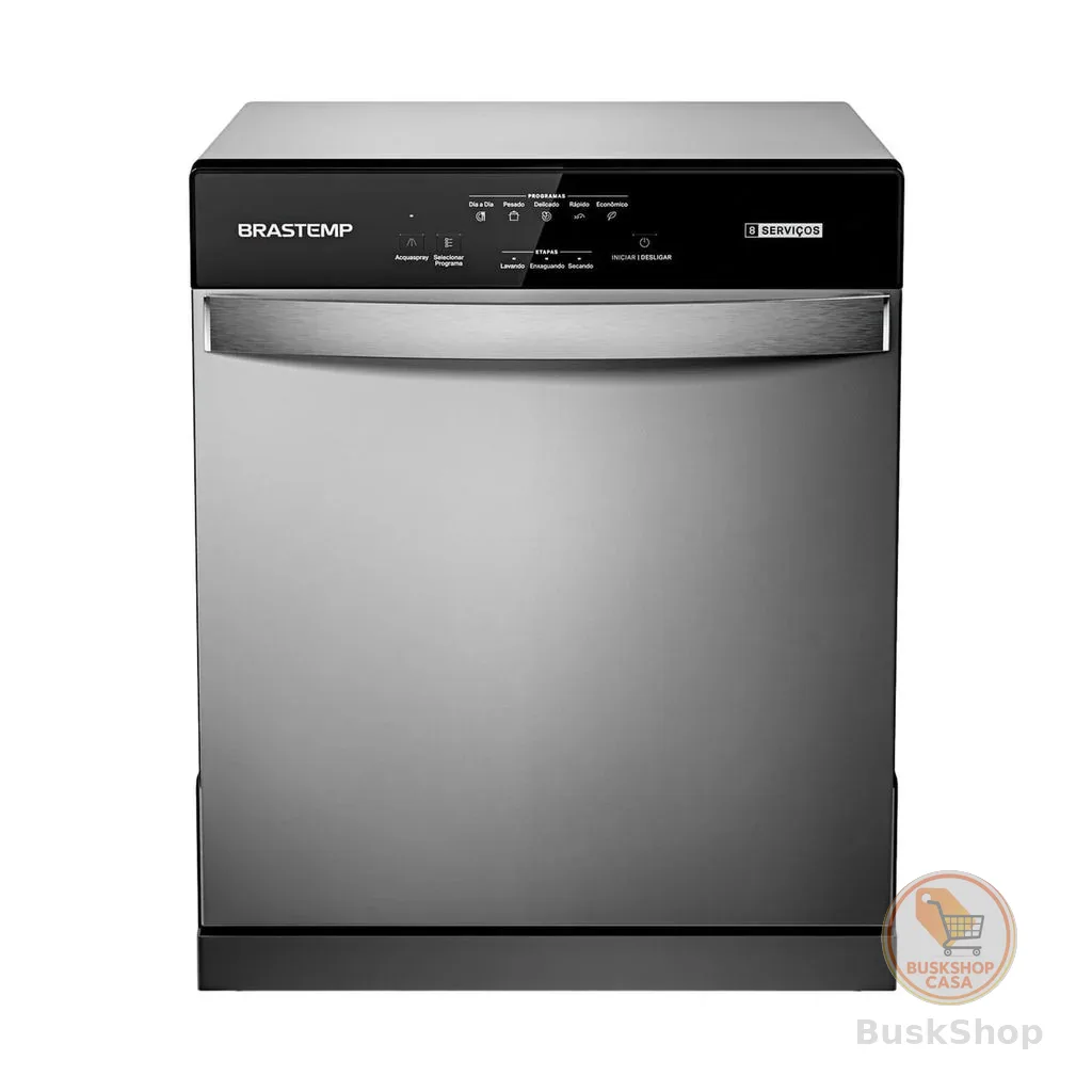 Lava Louças 8 Serviços Brastemp Cinza - BLF08BS