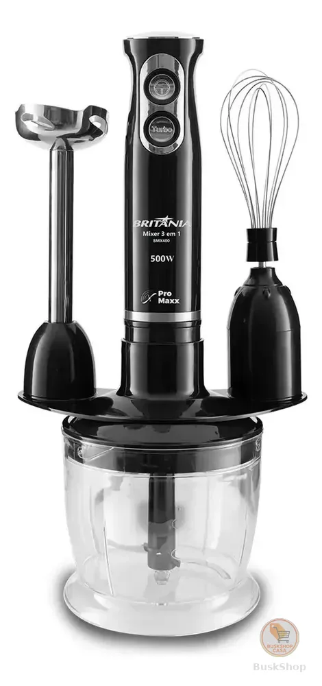 Mixer Bmx400p 3 Em 1 500w Cor Preto Britânia 110v Preto