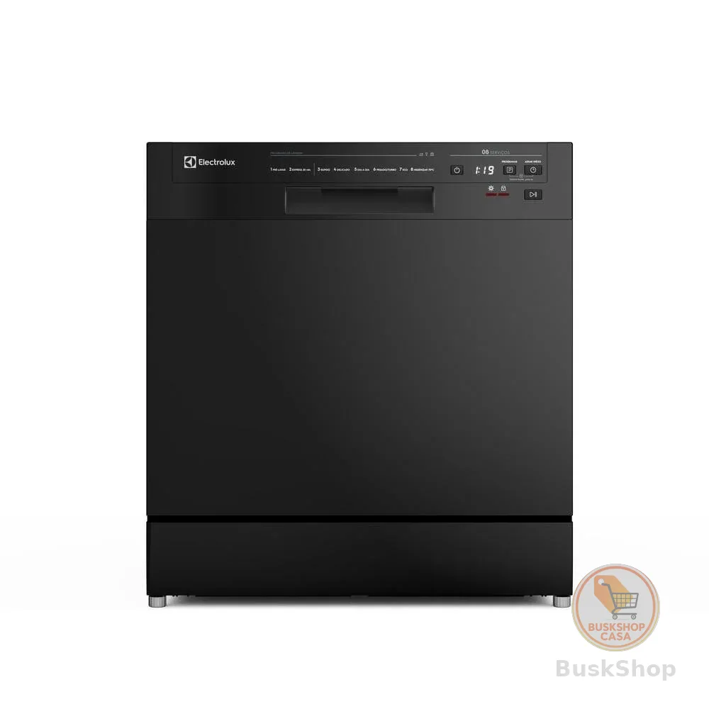 Lava-Louça Electrolux 8 Serviços Preta com Programa Lava e Seca 50 min (LP08E)