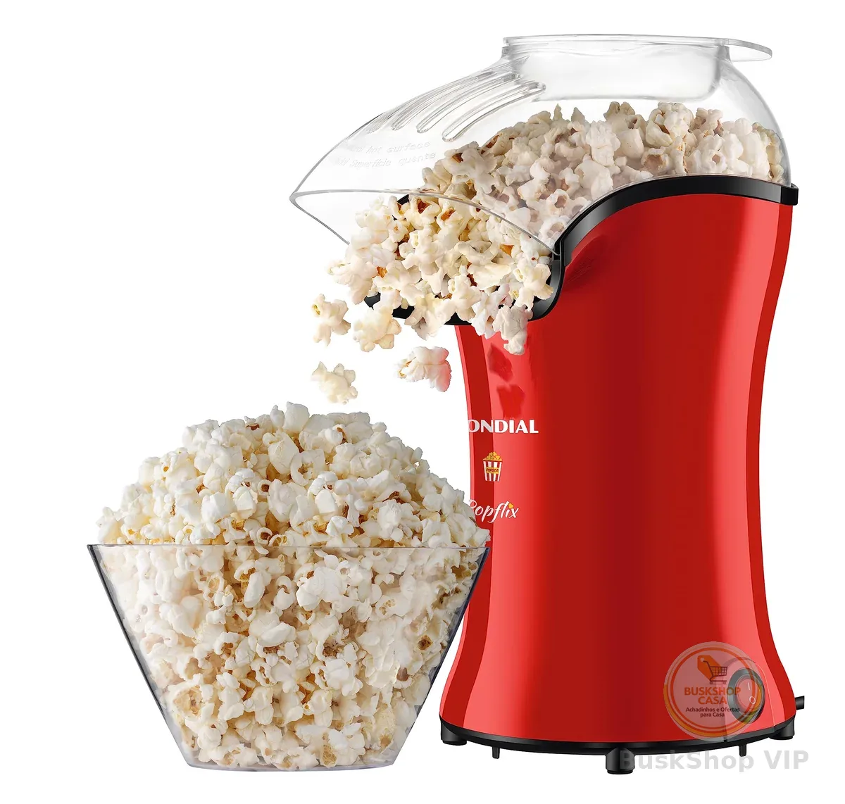 Pipoqueira Popflix, Mondial, Vermelho, 1200W, 110V - PP-03