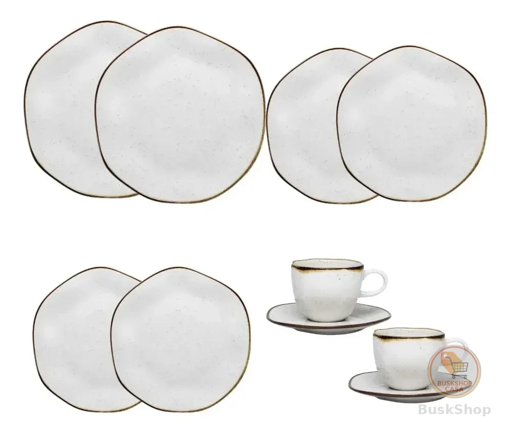 Conjunto De Jantar 10 Peças Ryo Maresia Oxford
