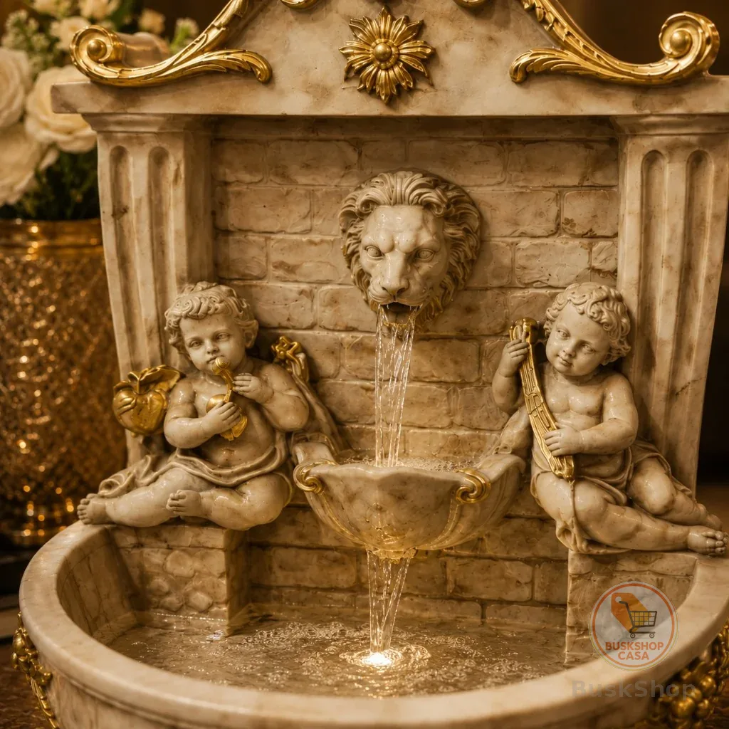 Fonte Cascata De água Relaxante Decorativa Casa Escritório SPA 24cm