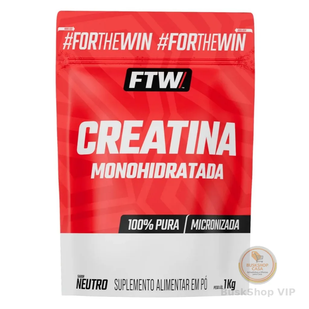Creatina Monohidratada Pura Refil 1Kg Refil -  FTW
