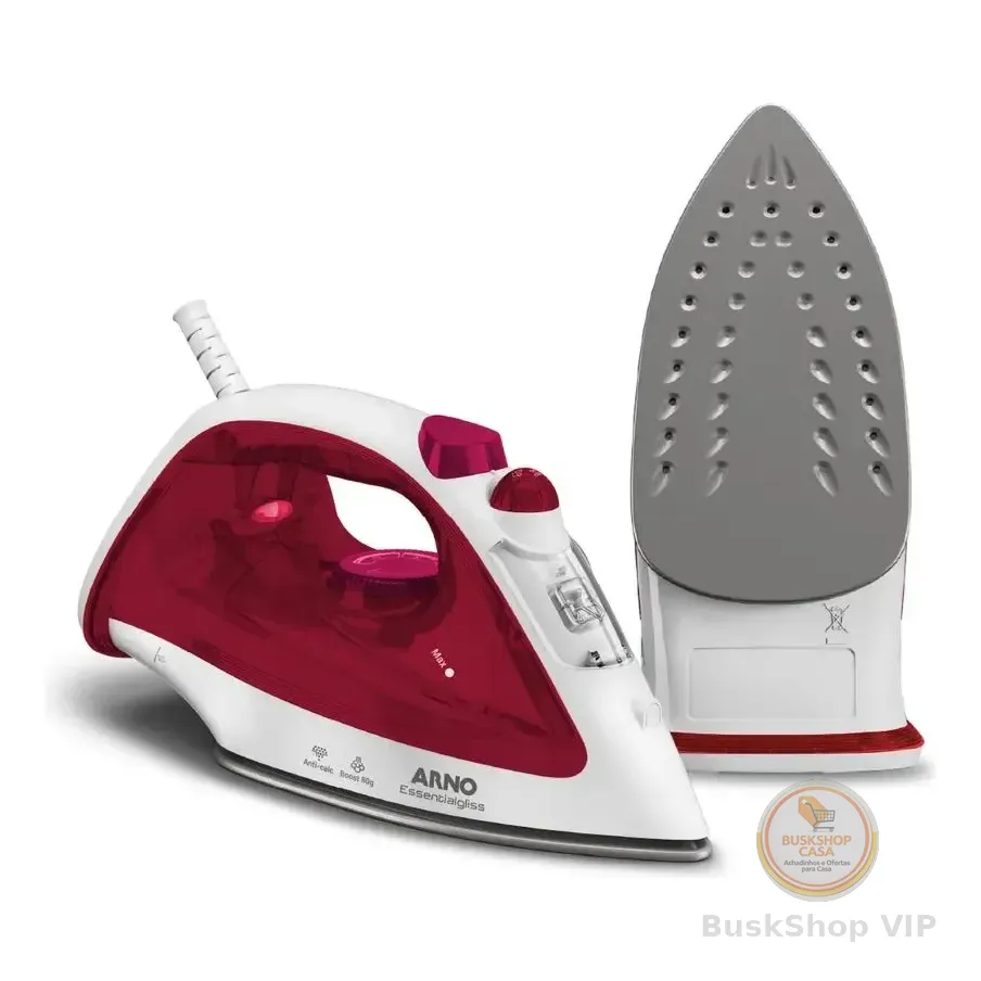 Ferro A Vapor Arno Essentialgliss Base Antiaderente Fmq Bordo 127v