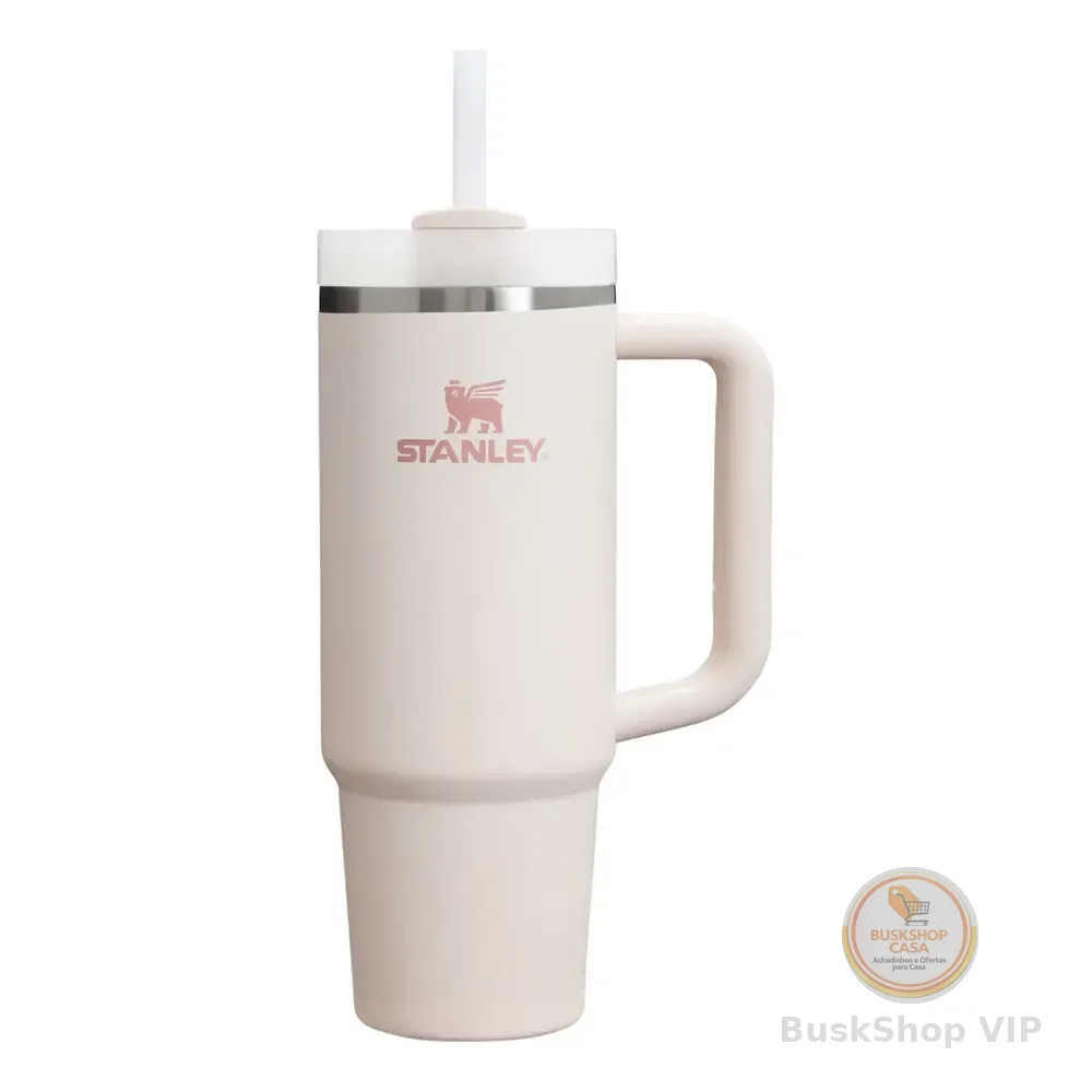 Copo Térmico Quencher Quartzo Rosa Stanley | 887ml Liso