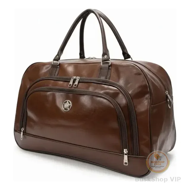 Bolsa Mala Grande Executiva Viagem Couro Sintético Premium