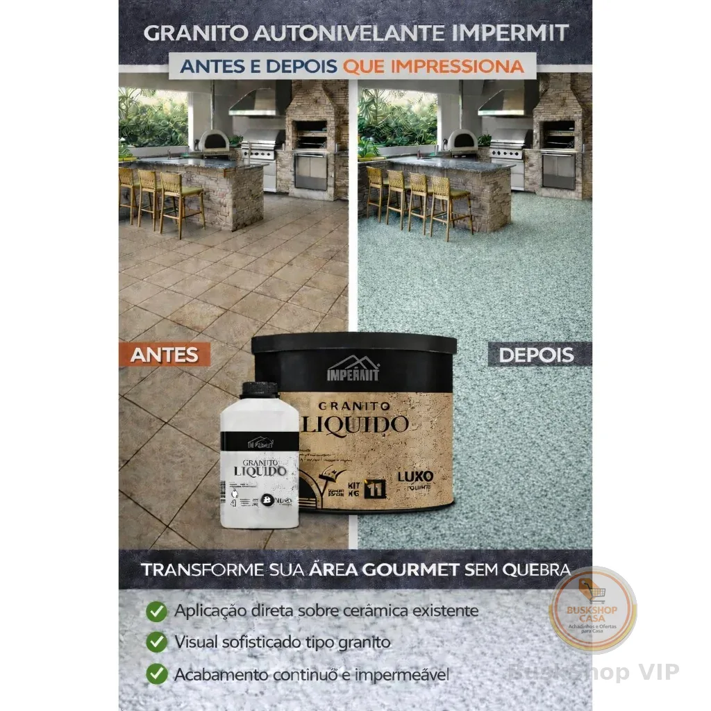 Granito liquido autonivelante (VERDE) kit 11kg impermit