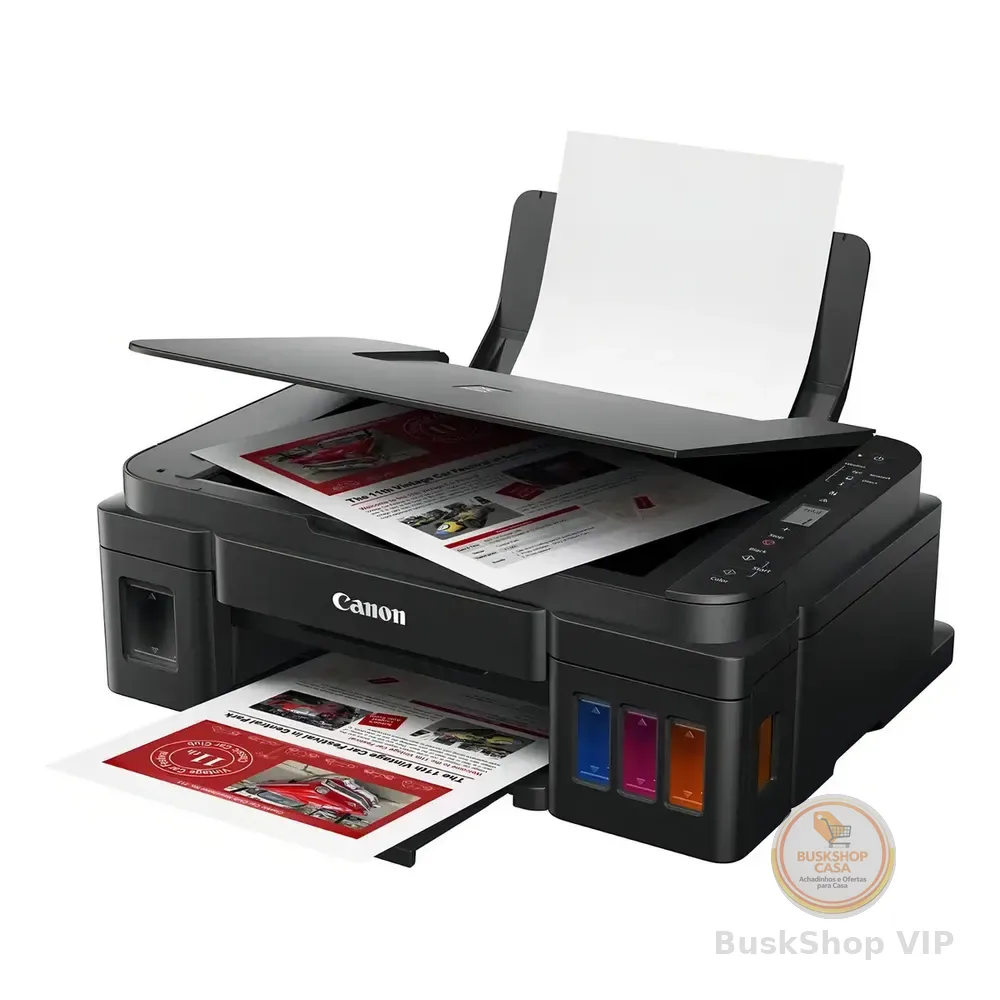 Impressora Multifuncional Cor Canon Pixma G3110 Preto 127/220v