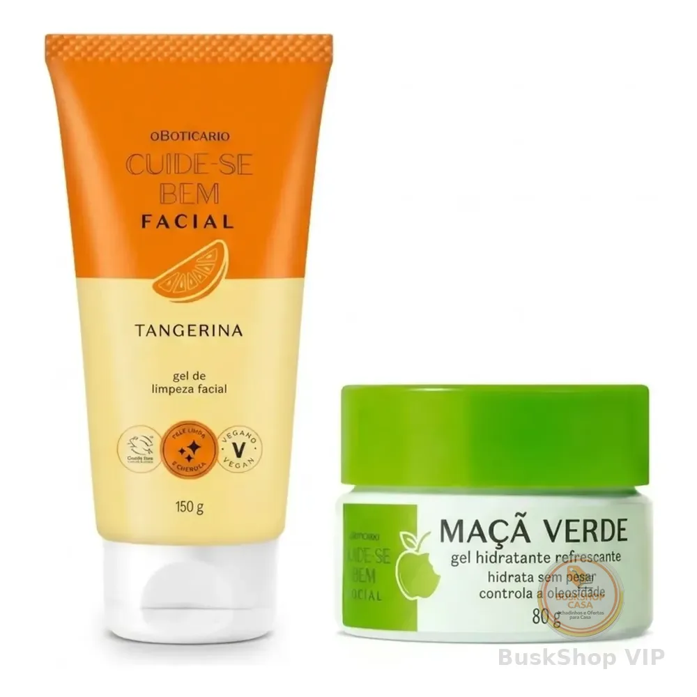 Combo Cuide-se Bem Facial: Gel De Limpeza Tangerina 250g + C