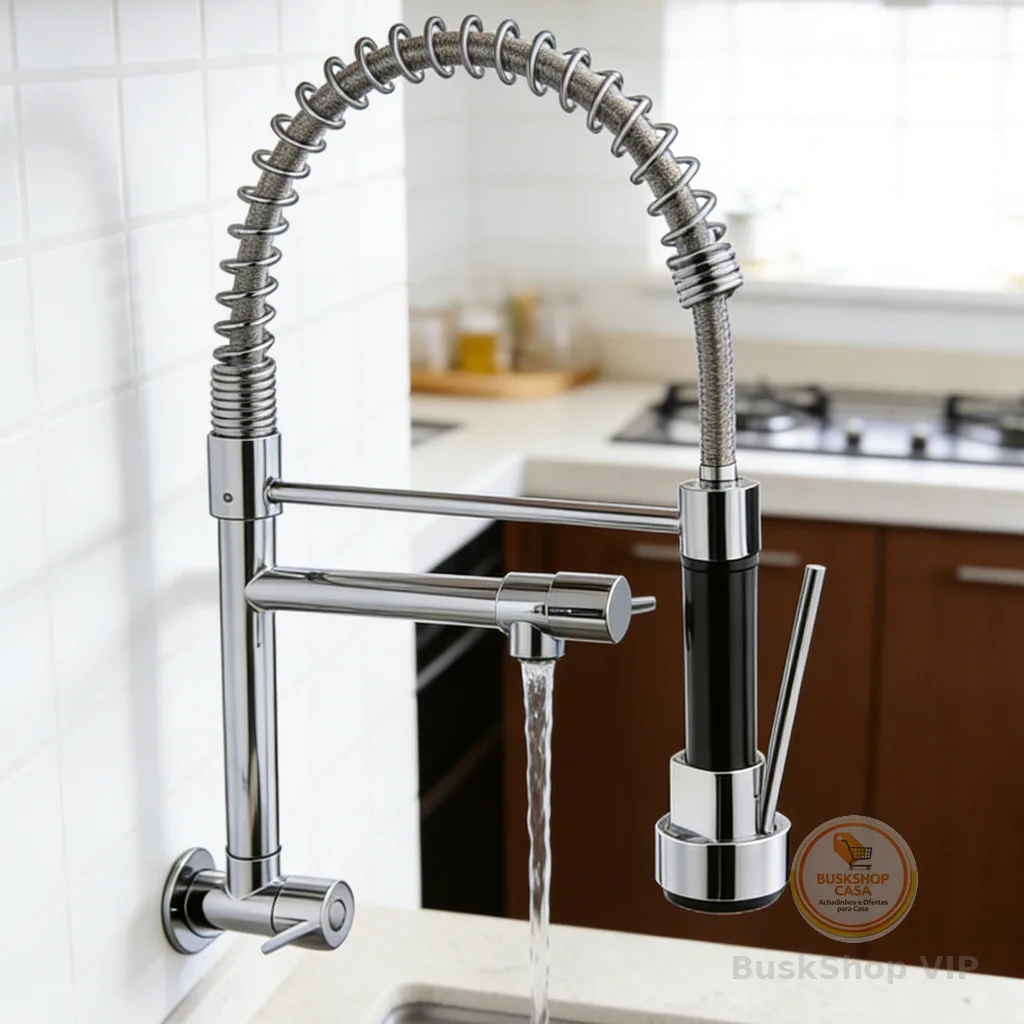Torneira De Cozinha Gourmet Com Mesa Removível/Pulverizador De Parede