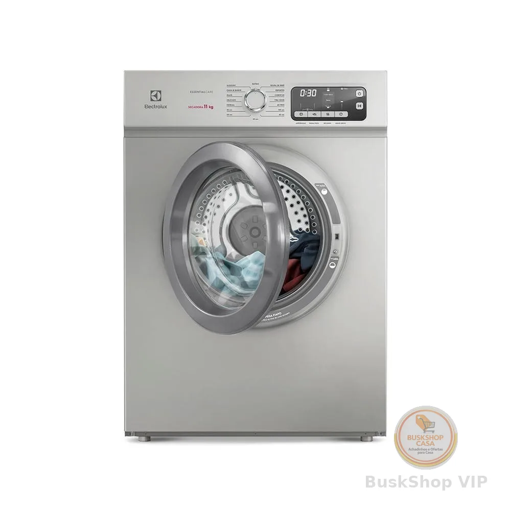 Secadora de Roupas Electrolux 11Kg Cor Inox Essential Care com Função Antirrugas (STH11)