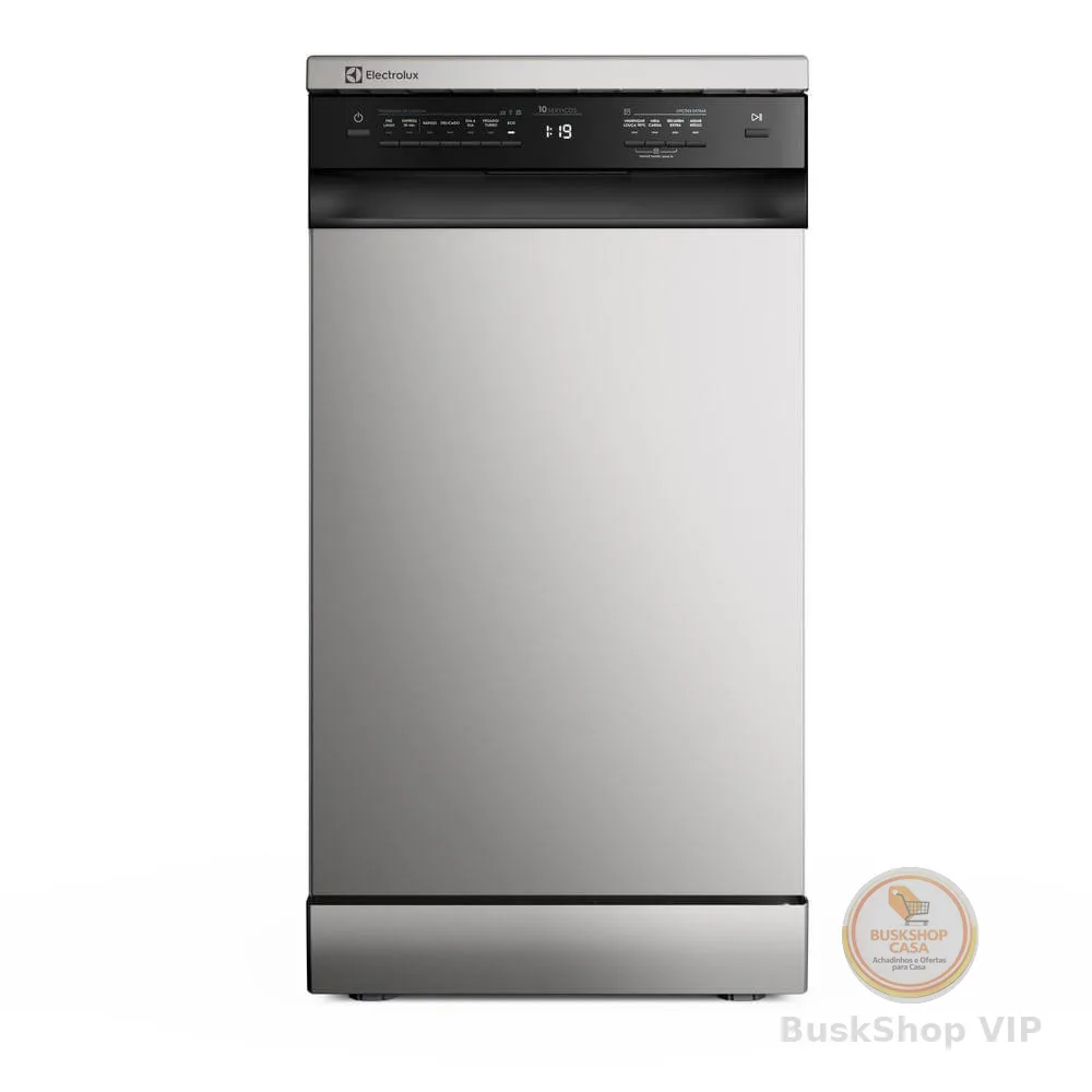 Lava-Louça Electrolux 10 Serviços Inox com Programa Lava & Seca 50 min (LS10E)